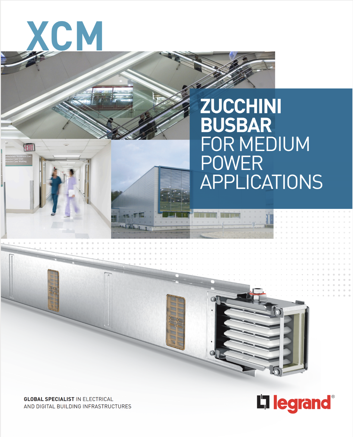 Cover of XCM busbar catalogue.