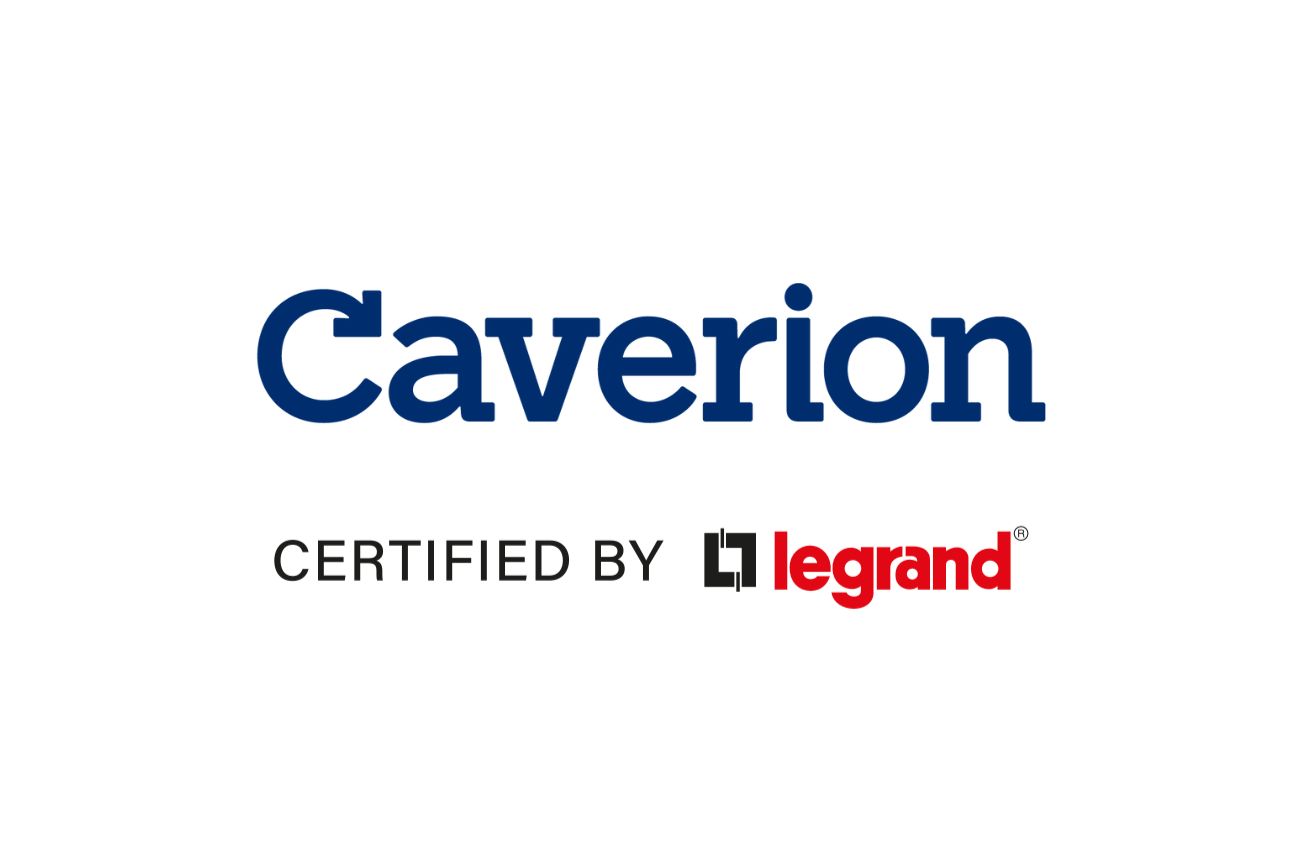 Partner logo of Caverion, certified by Legrand.